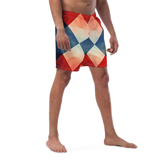 Mr. Argyle Men's swim trunks