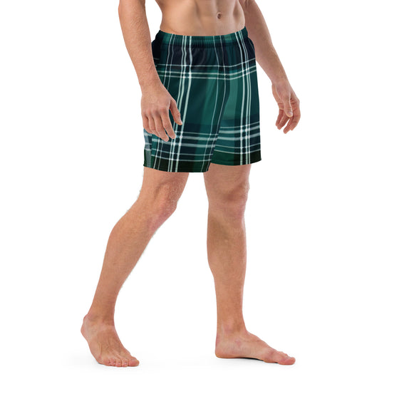 Forest Tartan Men's swim trunks