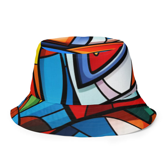 Abstract Hero Reversible bucket hat