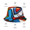 Abstract Hero Reversible bucket hat