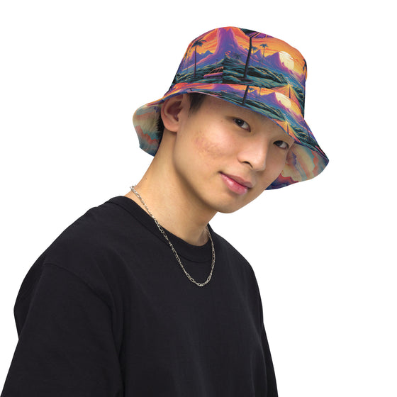 80s reversible bucket hat