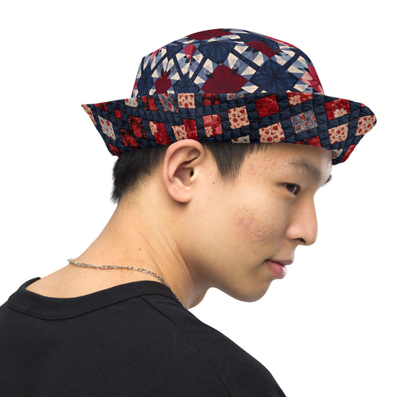 Grandma’s quilt reversible bucket hat