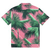 Pink Lightning Palms unisex button shirt