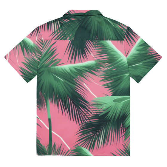 Pink Tropics Unisex button shirt