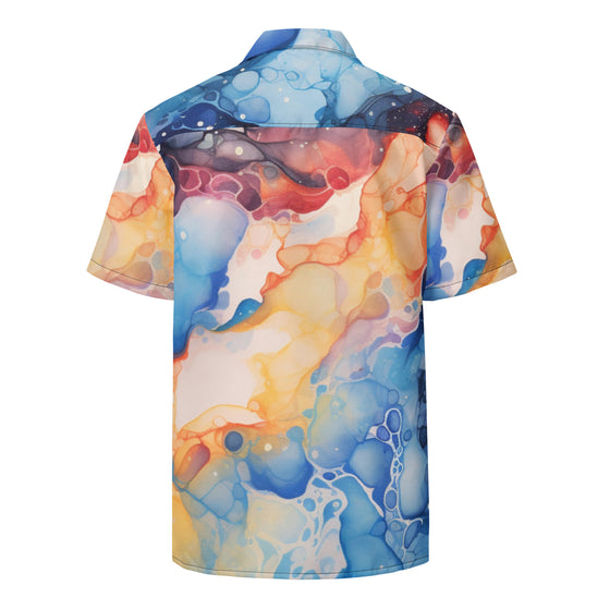 Surreal Space Unisex button shirt