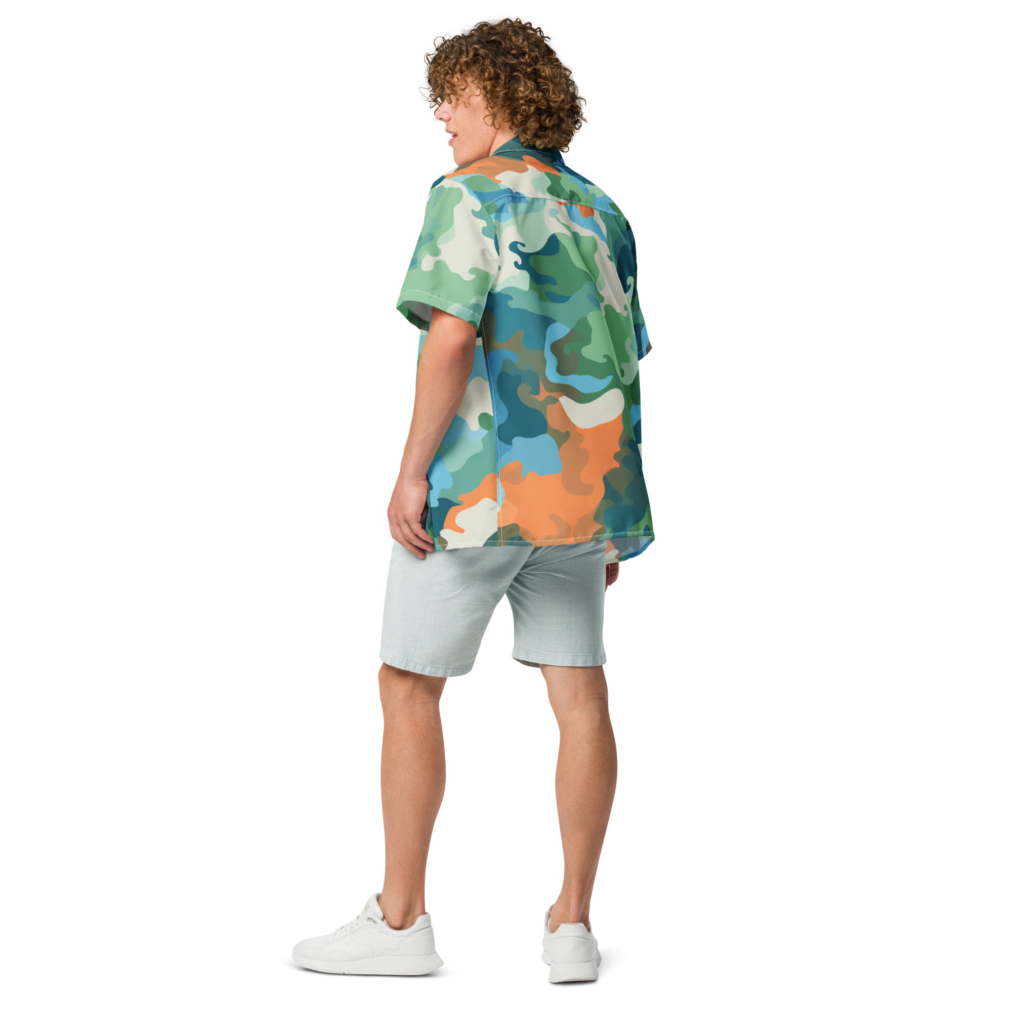 Subtle Gaming Camo Button-Down Shirt | Geek Dad Fashion