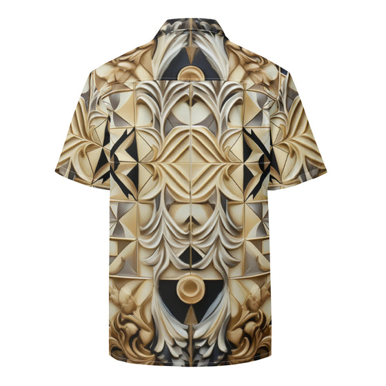 Ornate Chessboard Unisex button shirt