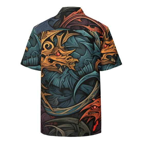 Dragon master Unisex button shirt