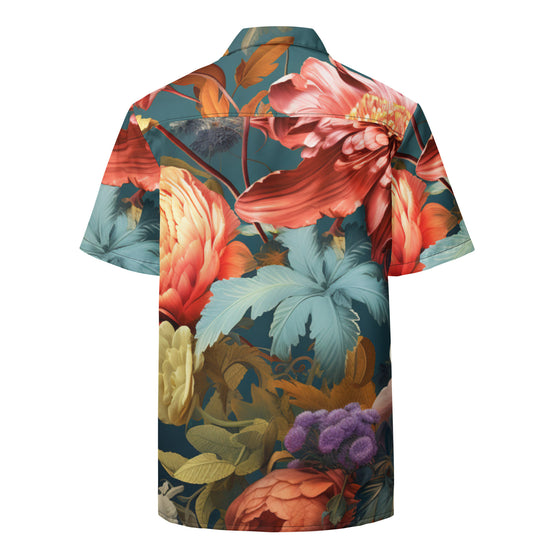 Flashy Floral Unisex button shirt