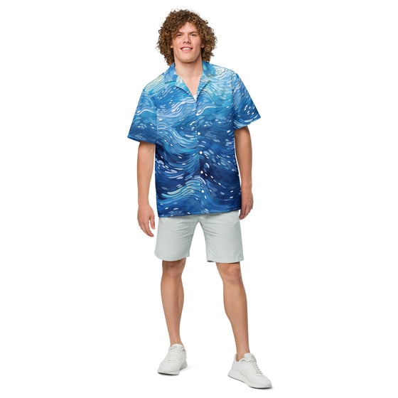 Cool Wave Unisex button shirt