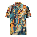 The Cubist Curveball Button-Up | Artistic Baseball Shirt for Geek Dads