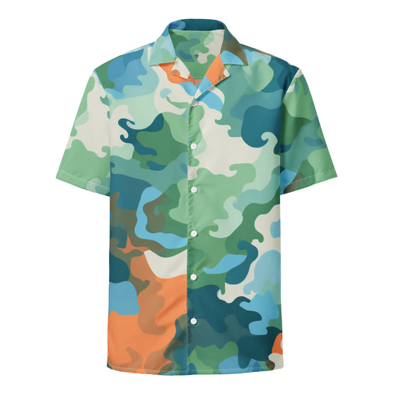 Summer Camo Unisex button shirt