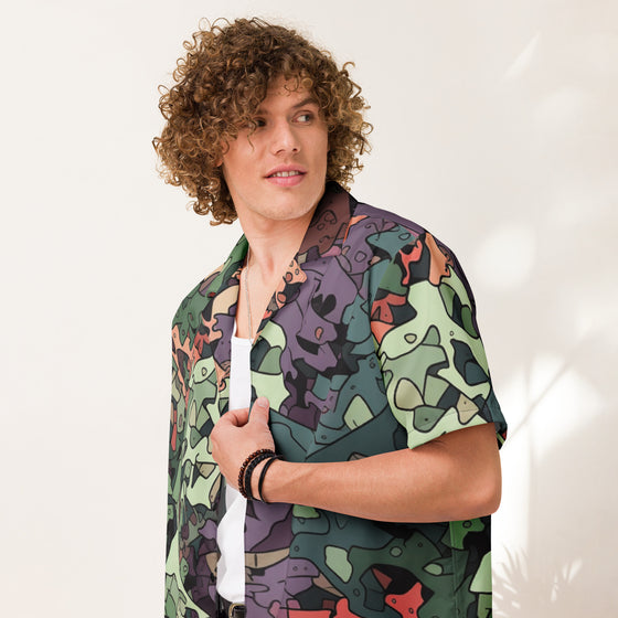 Dragon Camo Unisex button shirt