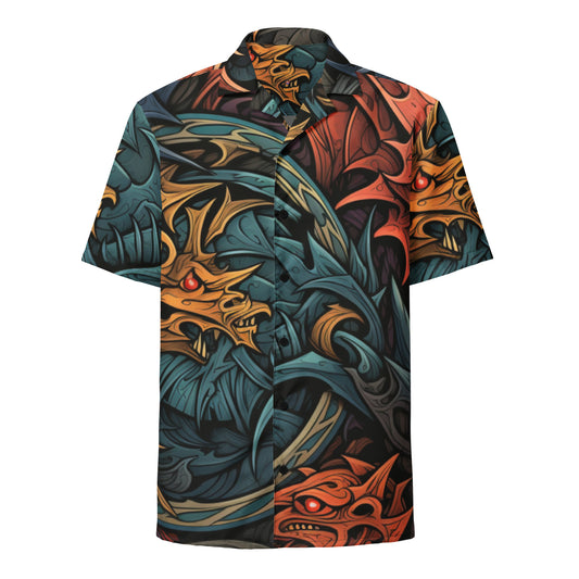 Dragon master Unisex button shirt