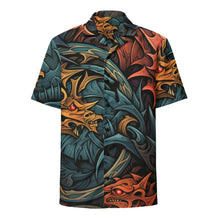  Dragon master Unisex button shirt