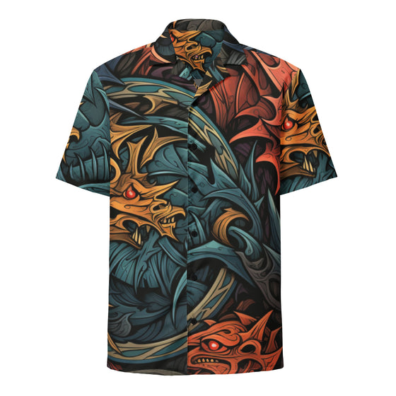 Dragon master Unisex button shirt