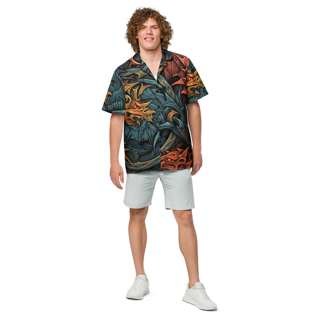 The Dragon Lord Button-Up | D&D Shirt for Dungeon Masters & Dads