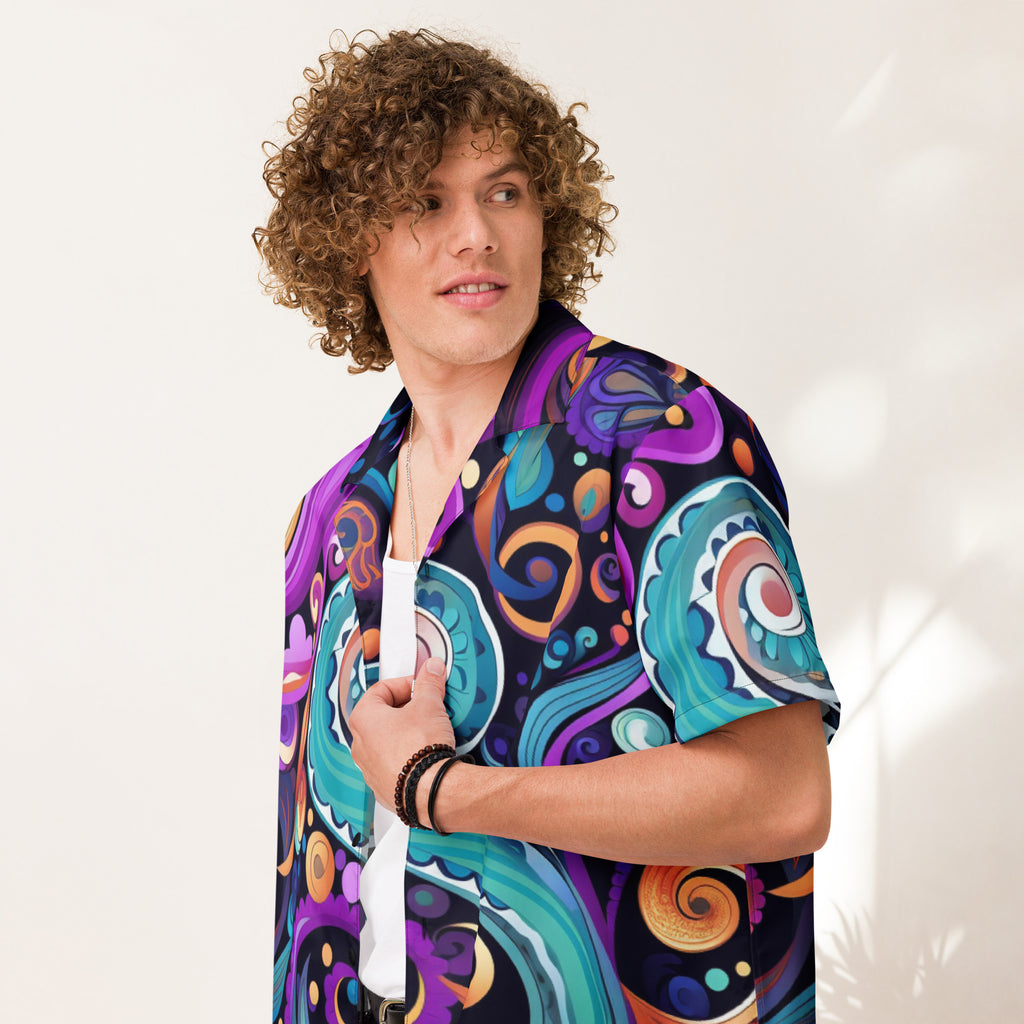 The Adventurer's Map Paisley Shirt | RPG Gamer Button-Up