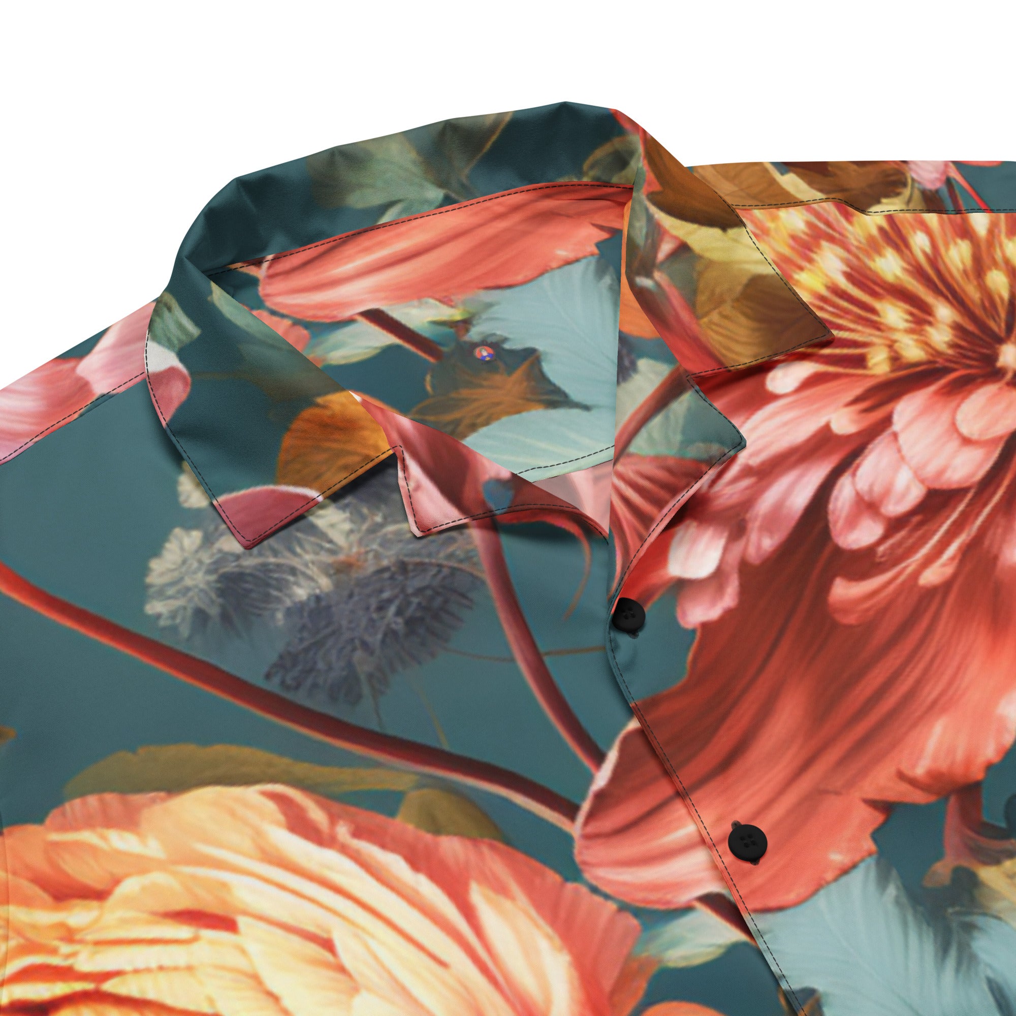 NPC Vacation Shirt | Funny Gamer Dad Floral Button-Up