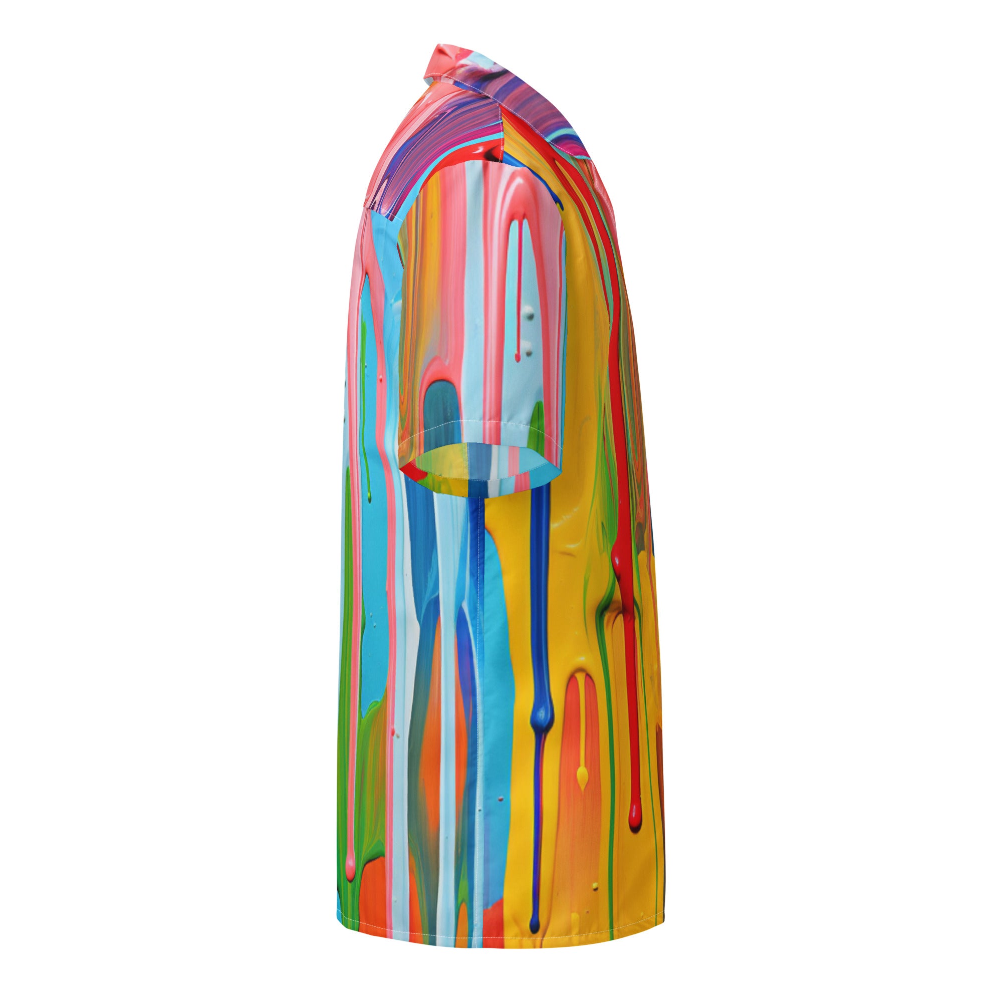 Dripping Paint Unisex button shirt