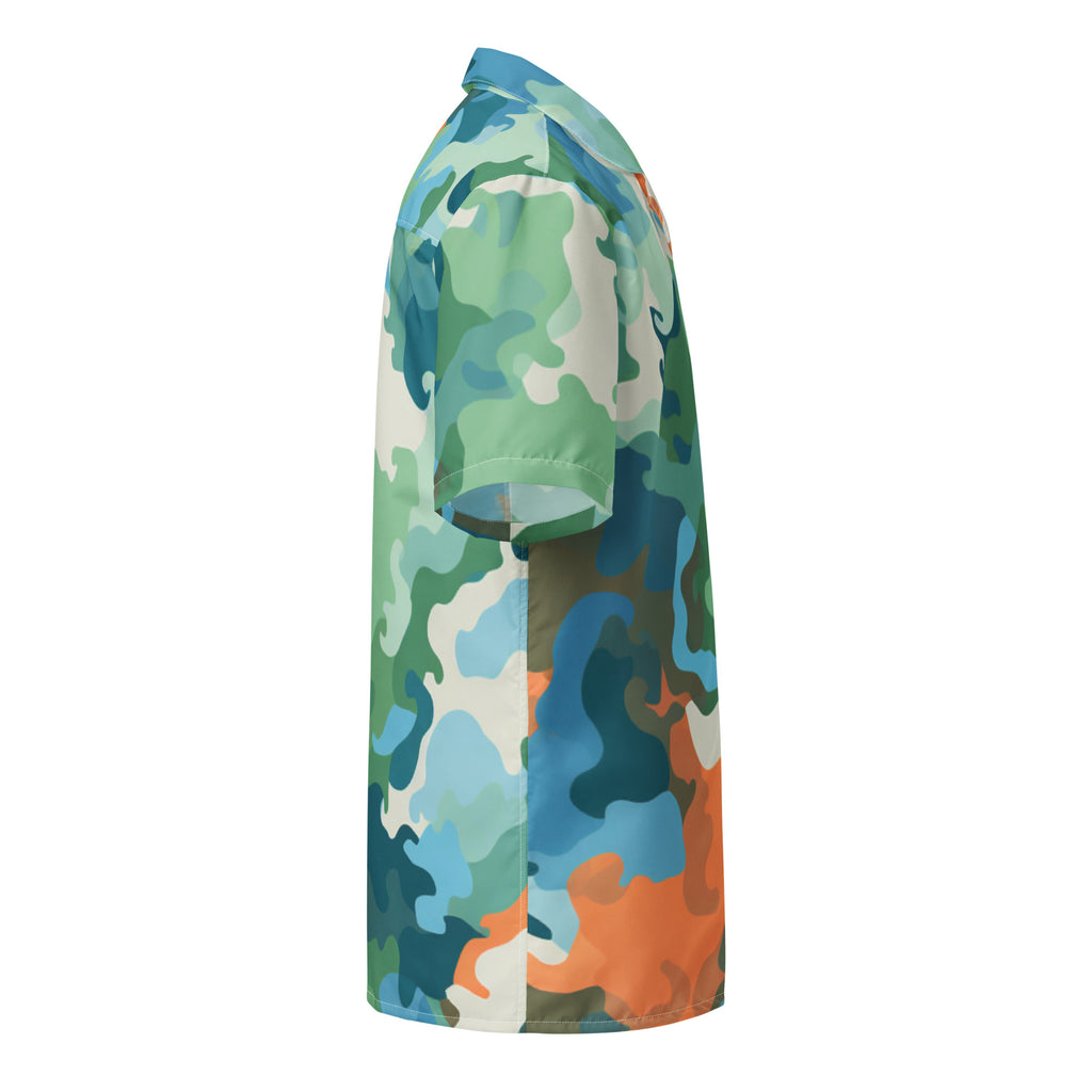 Subtle Gaming Camo Button-Down Shirt | Geek Dad Fashion