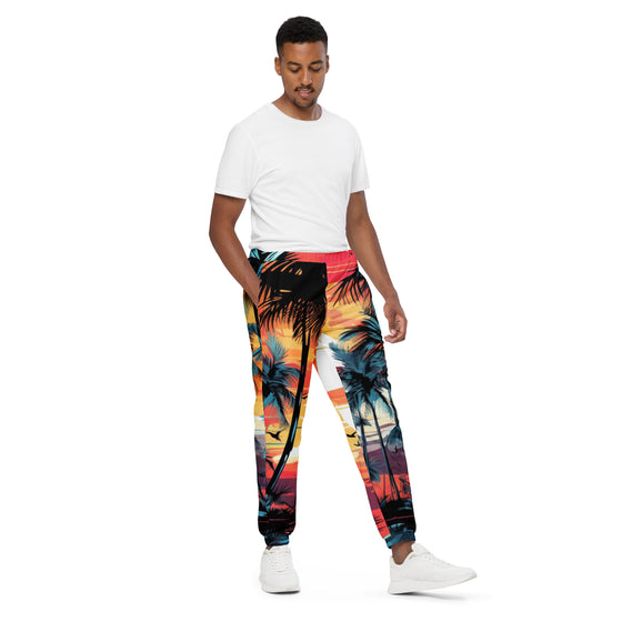 Beach Sunset Unisex track pants