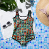 Mini Heroes All-Over Print Youth Swimsuit