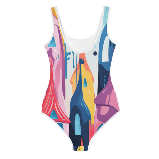 Princess Castle All-Over Print Youth Swimsuit