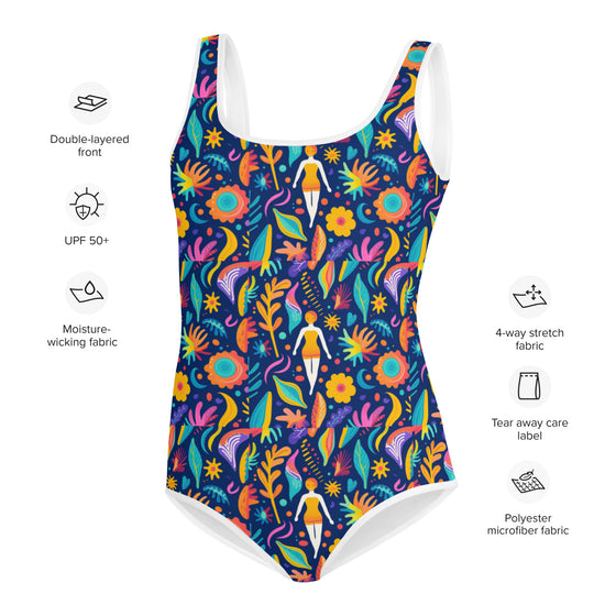 Fun in the Sun All-Over Print Youth Swimsuit