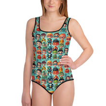  Mini Heroes All-Over Print Youth Swimsuit