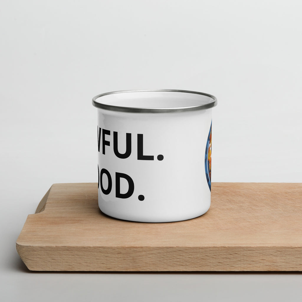 Lawful Good Ranger D&D Mug | Dungeons and Dragons Enamel Camp Cup