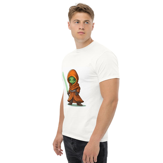 Green Alien Jedi men's classic tee