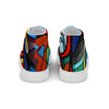 Abstract Heroes Men’s high top canvas shoes