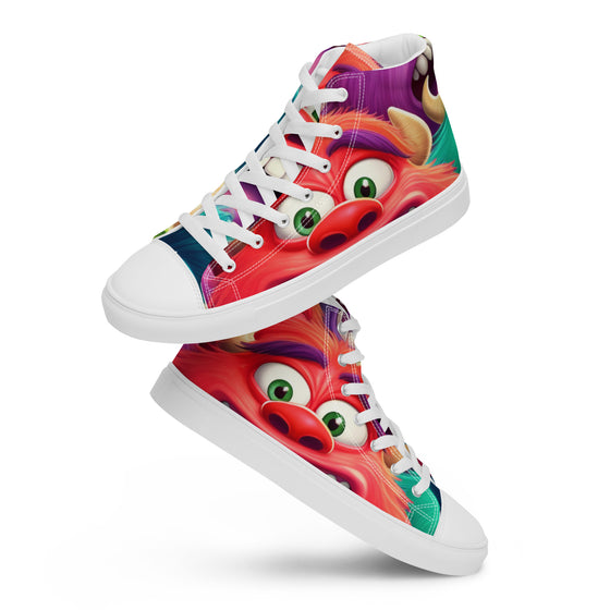 Funky Monsters Men’s high top canvas shoes