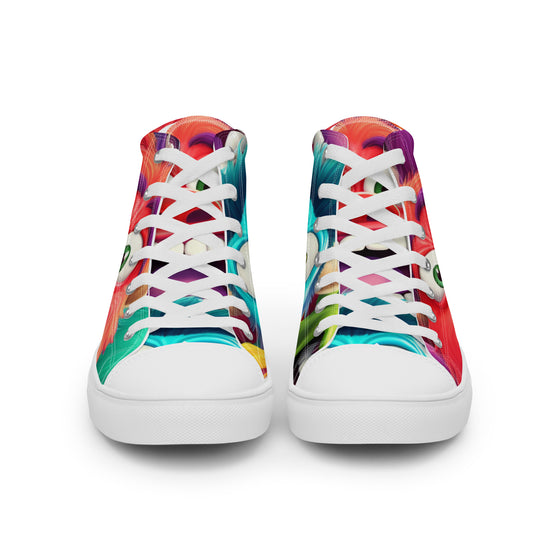 Funky Monsters Men’s high top canvas shoes