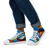 Abstract Heroes Men’s high top canvas shoes