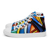 Abstract Heroes Men’s high top canvas shoes