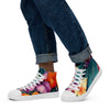 Flowers are Life Men’s high top canvas shoes