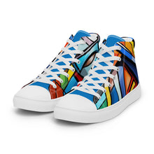  Abstract Heroes Men’s high top canvas shoes