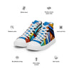 Abstract Heroes Men’s high top canvas shoes