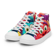  Funky Monsters Men’s high top canvas shoes