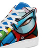 Abstract Heroes Men’s high top canvas shoes