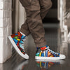 Abstract Heroes Men’s high top canvas shoes