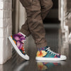 Flowers are Life Men’s high top canvas shoes