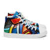 Abstract Heroes Men’s high top canvas shoes