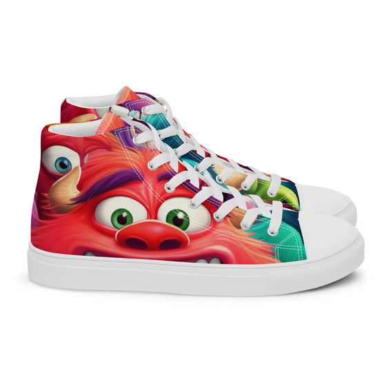 Funky Monsters Men’s high top canvas shoes