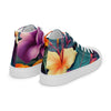 Flowers are Life Men’s high top canvas shoes