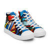 Abstract Heroes Men’s high top canvas shoes