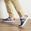 Men’s argyle lace-up canvas shoes