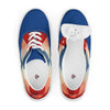 Men’s argyle lace-up canvas shoes